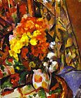 Vase with Flowers by Paul Cezanne